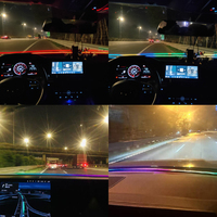 Akrilik Kılavuz Fiber Akışkan LED Araç Ambiyans Aydınlatması Evrensel LED İç Mekan Gizli Dekorasyon Lambaları 6/10/18/19'su 1 Arada