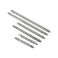 Embout de tournevis industriel en acier S2, double extrémité, cruciforme et plat, antidérapant, pour perceuses électriques PH1 PH2 PH3
