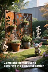 Divisores de Habitaciones Modernos de Acero Corten con Patrón Decorativo Resistente al Agua - Product Image 2