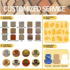 بيع بالجملة 7 قطع مجموعة خشب السنط الصلب الطبيعي لأواني الطهي المقالي غير اللاصقة - Product Image 3