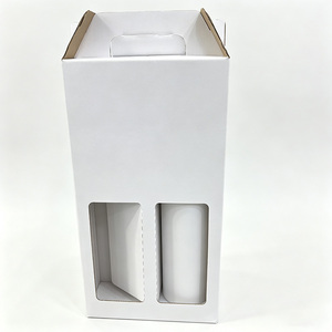 Caja de <span class=keywords><strong>Vino</strong></span> de Papel Kraft de Doble Botella, Reciclable, de Lujo, Diseño Personalizado, Sostenible, Ecológica, Premium, al por Mayor - Product Image 4