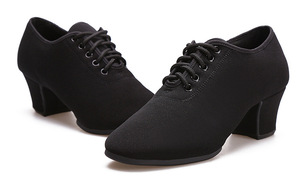 Zapatos de Baile Latino de Salón para Mujer, Suela Suave, Tacón Medio, Flexibles para Práctica y Actuación, Vals, <span class=keywords><strong>Cha</strong></span>-<span class=keywords><strong>cha</strong></span>, <span class=keywords><strong>Tango</strong></span> - Product Image 4
