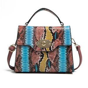 European Fashion Designer Handbag <strong>Snake</strong> Pattern Tote Crossbody <strong>Bag</strong> Women - Product Image 1