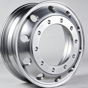 Jantes forgées sur mesure 22'' AZ80A-T6 en Mg argent mat ultra légères pour autocars électriques, largeur ET J personnalisée - Product Image 1