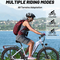 Bicicleta Eléctrica Urbana Híbrida para Adultos ONESPORT OT05, Económica, con Batería de Litio de 36V 18.2AH 250W, Sensor de 7 Velocidades, Disponible en Almacenes del Reino Unido y la UE