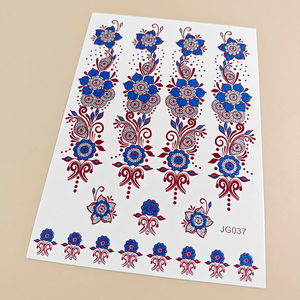 <span class=keywords><strong>Tatuajes</strong></span> Temporales <span class=keywords><strong>de</strong></span> Henna Lavables y Ecológicos, Color Marrón Granate, Diseño <span class=keywords><strong>de</strong></span> Encaje Sexy, Mandala y <span class=keywords><strong>Flores</strong></span> para Cara y Cuerpo - Product Image 5