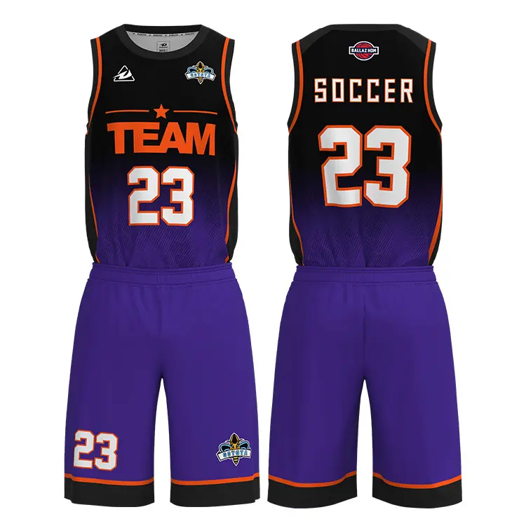 Reversible Basketball Uniform Set Basketball Shirt benutzer definierte Basketball Trikot Set