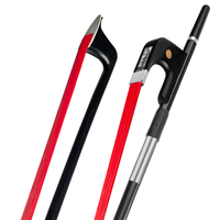 Archets de contrebasse multicolores en fibre de carbone avec crin de cheval véritable, grenouille en ébène, contrebasse verticale, Arcos, OEM personnalisé