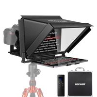Trépied pour téléprompteur NEEWER Basic X12B en alliage d'aluminium, tablette iPad 12 pouces, appareil photo reflex numérique, sans assemblage, contrôle à distance par application