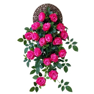 Guirlandes de roses artificielles Muyu Chronicles en polyester, décorations murales pour la maison - Product Image 5