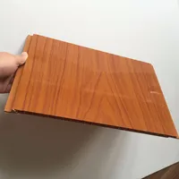 Panel de Techo de PVC al por Mayor, Panel de Revestimiento de Pared de PVC Impermeable e Ignífugo para Proyectos de Decoración de Interiores