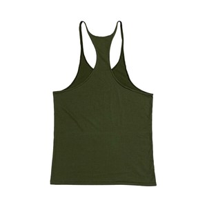 Camiseta sin mangas de gimnasio verde para hombre, nuevo diseño, ropa deportiva de entrenamiento de secado rápido, chalecos de punto transpirables - Product Image 1