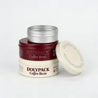 Pot en aluminium vide, portable, durable, étanche, avec couvercle, pour aliments, grains de café, 20 ml, 60 ml, 120 ml