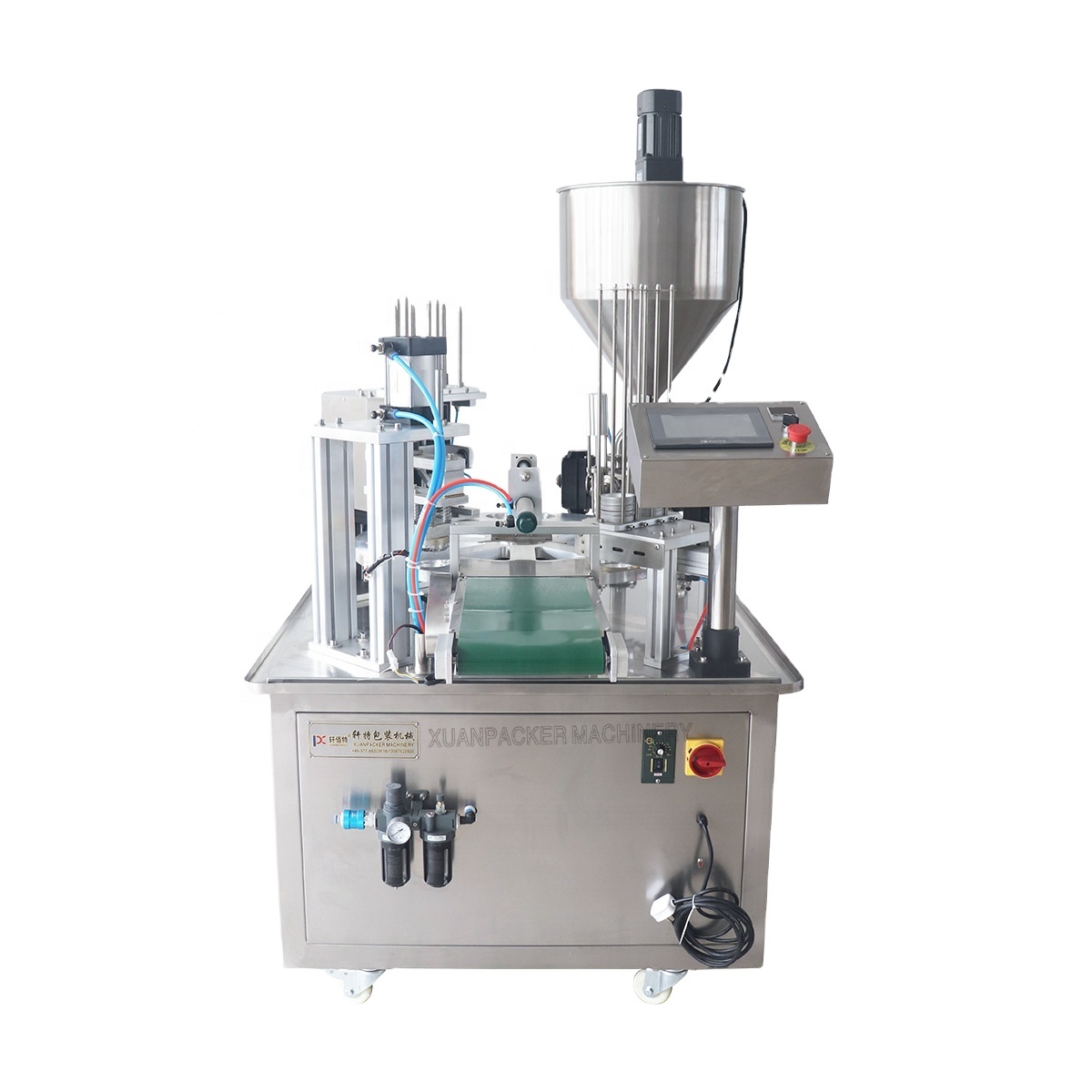 Автоматическая Роторная машина для наполнения и запечатывания пленки из фольги, стаканчик для упаковки йогуртных ячеек, пасты, предметов