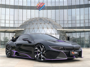 ชุดแต่งคาร์บอนไฟเบอร์ทรงท็อปสไตล์สำหรับ BMW I8 ชุดแต่ง I8 คาร์บอนไฟเบอร์ ลิปหน้า ดิฟฟิวเซอร์ สปอยเลอร์ สเกิร์ตข้าง - Product Image 4