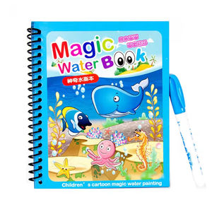 Livre d'eau magique en gros, respectueux de l'environnement, multi-styles, livre d'histoires pour tout-petits, livre de coloriage magique, jouet de dessin, livre d'eau - Product Image 1