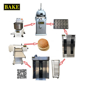 Equipo automático para hornear hamburguesas Línea de producción de alimentos de panadería Máquina para hacer pan redondo de masa fermentada francesa integral - Product Image 1