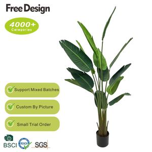 Groothandel Milieuvriendelijke UV-Bestendige Duurzame Plastic Kunstmatige Reiziger Palmbomen Realistische Waterdichte Grote Buitentuin - Product Image 5