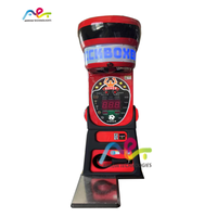Machine de boxe musicale à pièces d'entraînement électronique personnalisée Machine de jeu de boxe de boxeur d'arcade
