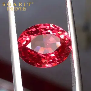 Christmas angepasst frauen schmuck geschenk wertvolle lose edelstein mit preis 4.67ct Burma rosa natürliche spinell