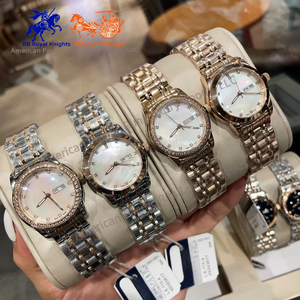 Montre mécanique automatique de luxe pour femme Longnes, argent, acier inoxydable 316L, quartz, haute qualité, pour couple - Product Image 2
