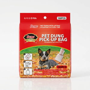 Environment Protection Biodegradable Pet Poop <b>Bag</b> Dispenser, Disposable Durable HDPE EPI <b>Compostable</b> Dog Poop Picking <b>Bag</b> - Product Image 1