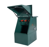 Boîte de distribution PZ30 personnalisable de petite taille avec 1 façade en plastique et base en fer