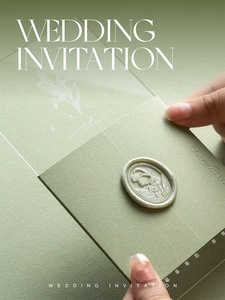 Tarjeta de Felicitación de Boda de Estilo Occidental Informal de Acrílico con Diseño Original <span class=keywords><strong>First</strong></span> Resonance, con Invitación Creativa Personalizada - Product Image 2
