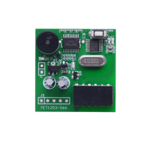 YET1203 est un module de décodage pour tous les codes roulants, 433 MHz, et comprend un module récepteur et un module de réception à distance.