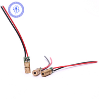 Module Laser 3V 1mW à point rouge, longueur d'onde 650nm, mise au point fixe