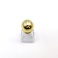 YALI N1091 Flacon vide de 8 ml pour vernis à ongles ou huile, avec bouchon à vis et pinceau, personnalisation couleur et logo, sérigraphie sur verre, marquage à chaud gratuit