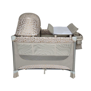 Hot Sale Baby Travel <strong>Cot</strong> Baby Playpen Fashion Removable Baby Bed Crib With Diaper Table Multifunctional Set Bed for <strong>Bedroom</strong> - Product Image 2
