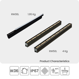 Lampes LED linéaires souterraines RGB à 120 points lumineux, corps en aluminium et acier inoxydable IP67, commande DMX/télécommande, CRI 95, utilisation en jardin, design moderne - Product Image 2