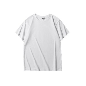 เสื้อยืดผู้ชาย 190 กรัม ผ้าเซโรซาแบบคอมแพค แขนสั้น ทรงหลวม สีพื้น ระบายอากาศได้ดี ฤดูร้อน ผ้าฝ้ายแท้ ชุดลำลอง - Product Image 5