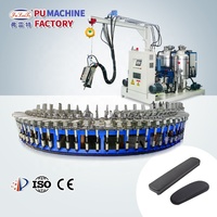 Ligne de moussage rotative à haute pression pour accoudoirs intérieurs automobiles en PU, auto-moulante, contrôlée par PLC, pour polyuréthane 380V/220V