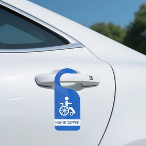 Logotipo de impresión personalizado Pases de estacionamiento Etiqueta de tarjeta Espejo retrovisor del coche Permiso de embalaje Colgar Tarjeta de PVC en blanco reutilizable - Product Image 3