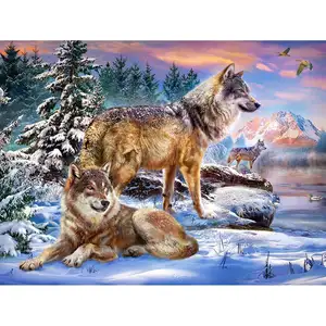 Chenistory DZDP1231 peinture abstraite animaux pleine perceuse diamant peinture bricolage cristal diamant peinture 5D décor à la maison