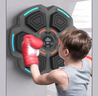 Équipement de fitness intelligent lumière RVB BT machine de boxe musicale sans fil affichage LED cible de boxe électronique