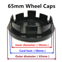Tapas Centrales para Ruedas de Coche de 50mm, 55mm, 56mm, 60mm, 63mm, 65mm, 66mm, 68mm, 70mm, 75mm, 76mm para Volkswagen VW, Tapas de Cubo, Accesorios para Automóviles