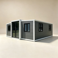 Casa Contenedor Multifuncional de 2 Dormitorios, Resistente a la Humedad, Desmontable, con Estructura de Acero Prefabricada y Ensamblaje con Pernos