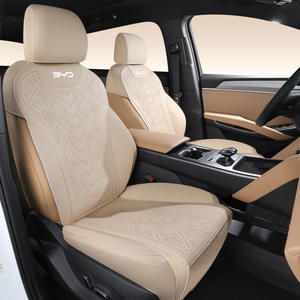 Housses de siège auto <span class=keywords><strong>sur</strong></span> mesure en synthétique haut de gamme, protection intégrale 360° compatible airbag pour BYD - Product Image 1