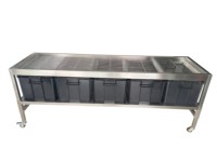 Table de tri et de calibrage en acier inoxydable de qualité alimentaire, à grille interchangeable de différentes tailles, pour plantes hydroponiques, bourgeons de fleurs et chanvre - Vente chaude