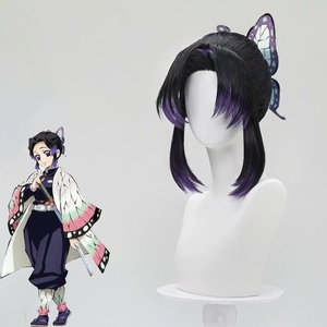 Peluca de Anime de Moda Más Vendida de Slayer Demon, Peluca de Cosplay de <span class=keywords><strong>Shinobu</strong></span> Kocho, Kanroji Mitsuri, Slayer, Tokito Muichiro, para Fiestas - Product Image 4