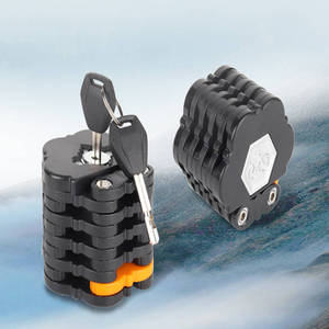 YH3704 Antivol pliable en métal étanche pour vélos de montagne, trottinettes électriques, motos et vélos électriques - Product Image 1