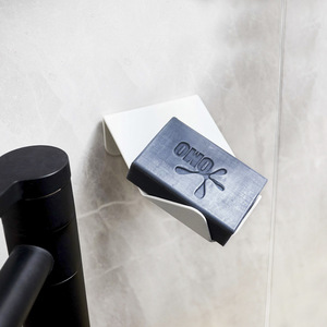 <span class=keywords><strong>Porte</strong></span>-<span class=keywords><strong>savon</strong></span> mural sans perçage, organisateur de salle de bain en aluminium, <span class=keywords><strong>porte</strong></span>-<span class=keywords><strong>savon</strong></span> avec support <span class=keywords><strong>pour</strong></span> téléphone <span class=keywords><strong>pour</strong></span> toilettes et douche - Product Image 4
