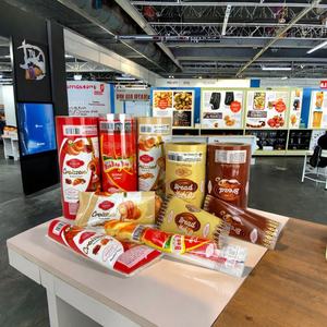 Custom Logo Food Grade Aluminum Foil <b>Plastic</b> <b>Packaging</b> Film Roll Stock Film Croissant Bread Bags <b>Packaging</b> Sachet Roll Film - Product Image 1