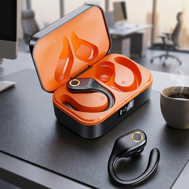Open Ear Earbuds Ear Hook Wireless ANC ENC Noise Cancelling HIFI Long Hours Waterproof Sport Audifonos Inalambricos