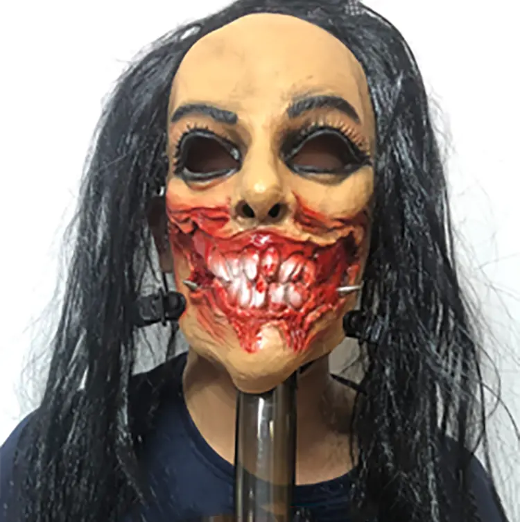 Latex Novelty High Quality Horror Halloween Mask Scary Custom Realistic Cosplay Party Masks for Fun