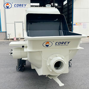 Pompe à béton sur remorque Corey HBT50 électrique/diesel, portée verticale 50m, débit 20-25m/h, moteur haute pression, haute performance - Product Image 1