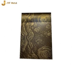 Placa de Acero Inoxidable M200 con Grabado por Chorro de Arena, Estándar JIS 201/304, Espesor de 0.5-0.8 mm, Decoración de Paredes/Techos, Plegado y Soldadura - Product Image 2